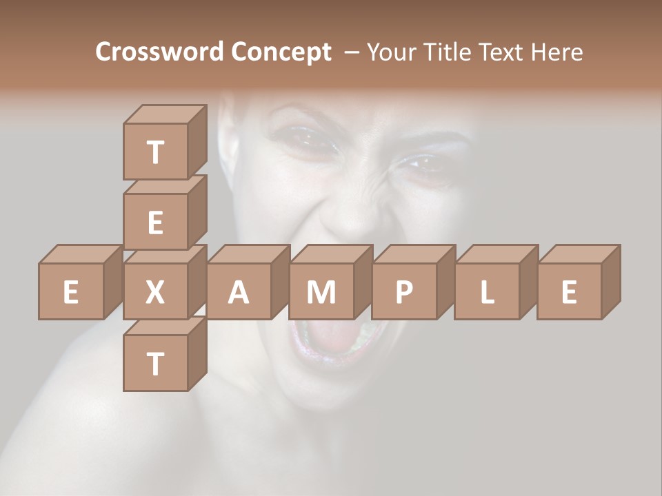 Death Angry Beauty PowerPoint Template