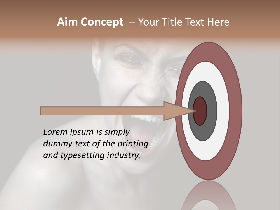 Death Angry Beauty PowerPoint Template