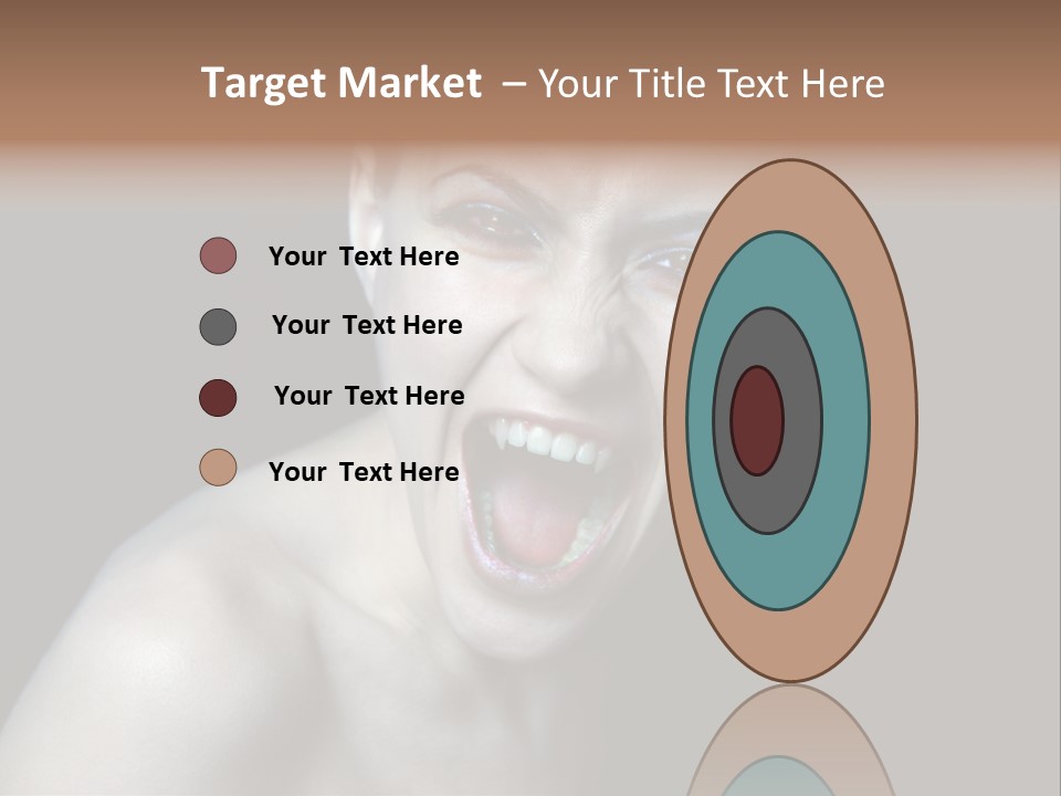 Death Angry Beauty PowerPoint Template