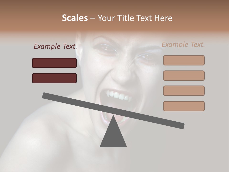 Death Angry Beauty PowerPoint Template