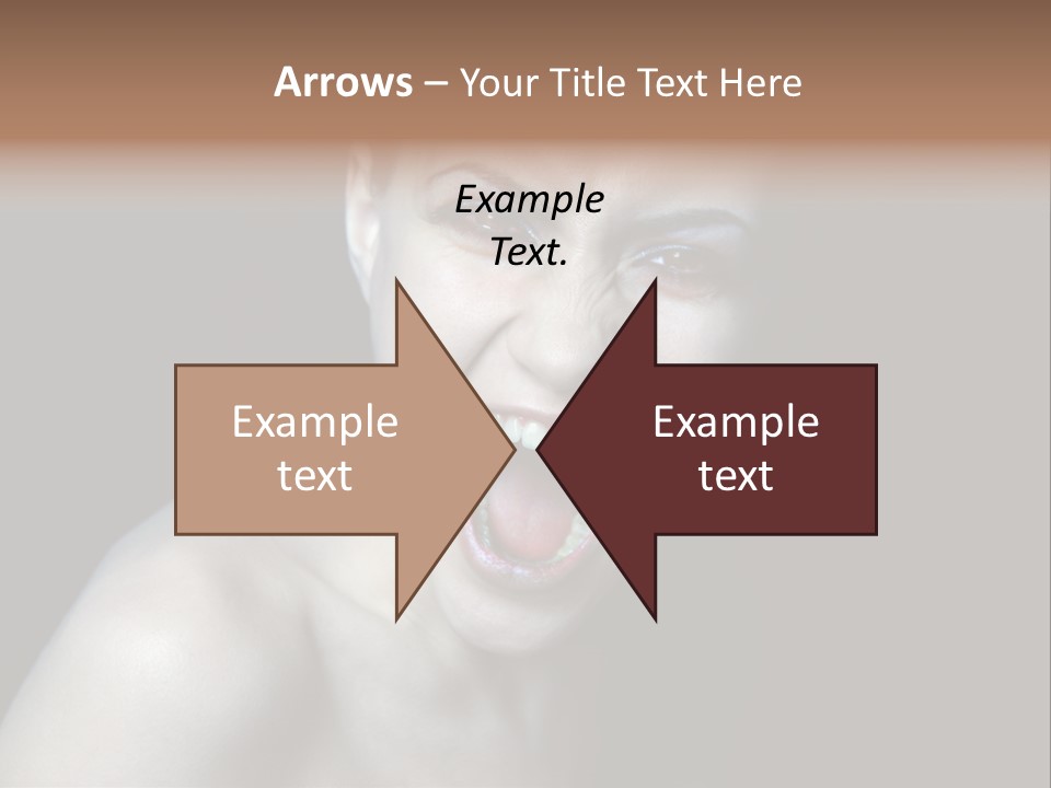 Death Angry Beauty PowerPoint Template