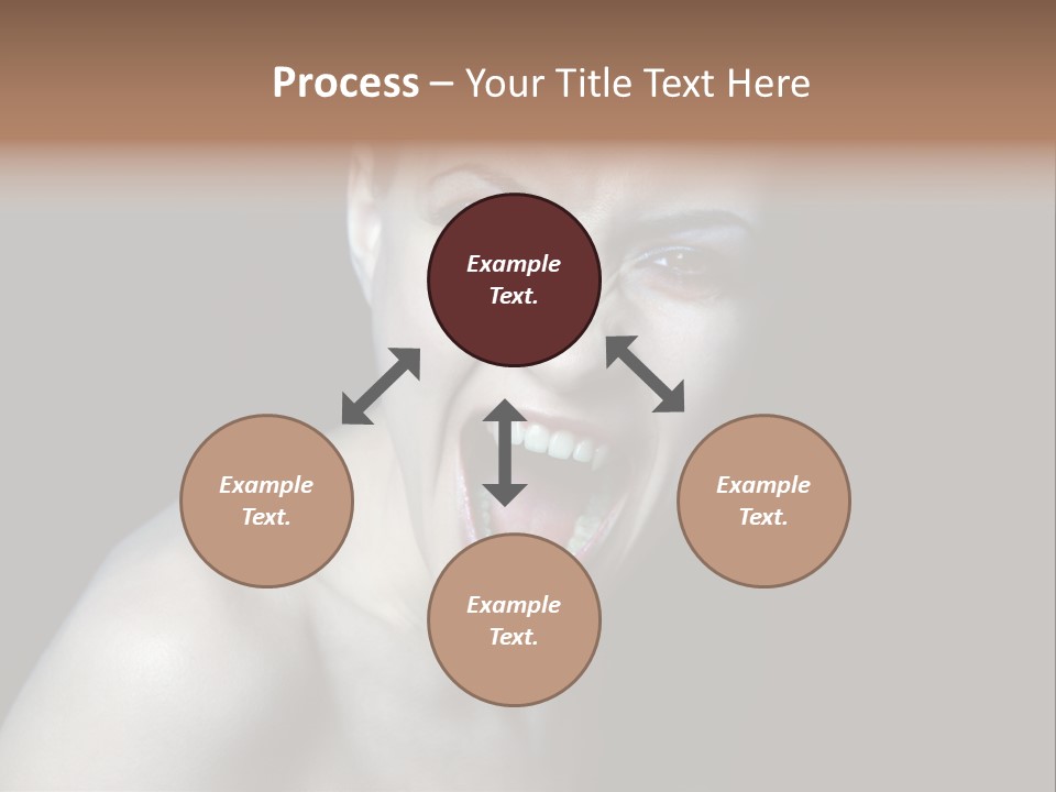 Death Angry Beauty PowerPoint Template