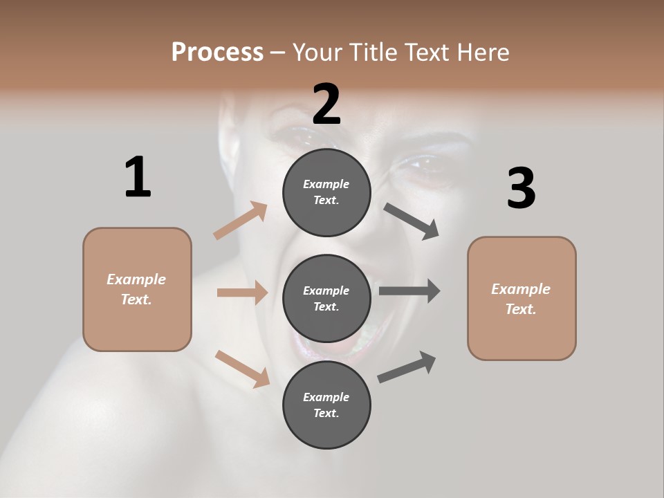 Death Angry Beauty PowerPoint Template