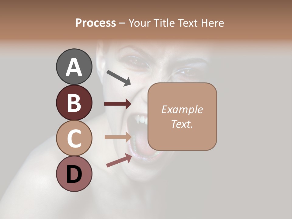 Death Angry Beauty PowerPoint Template
