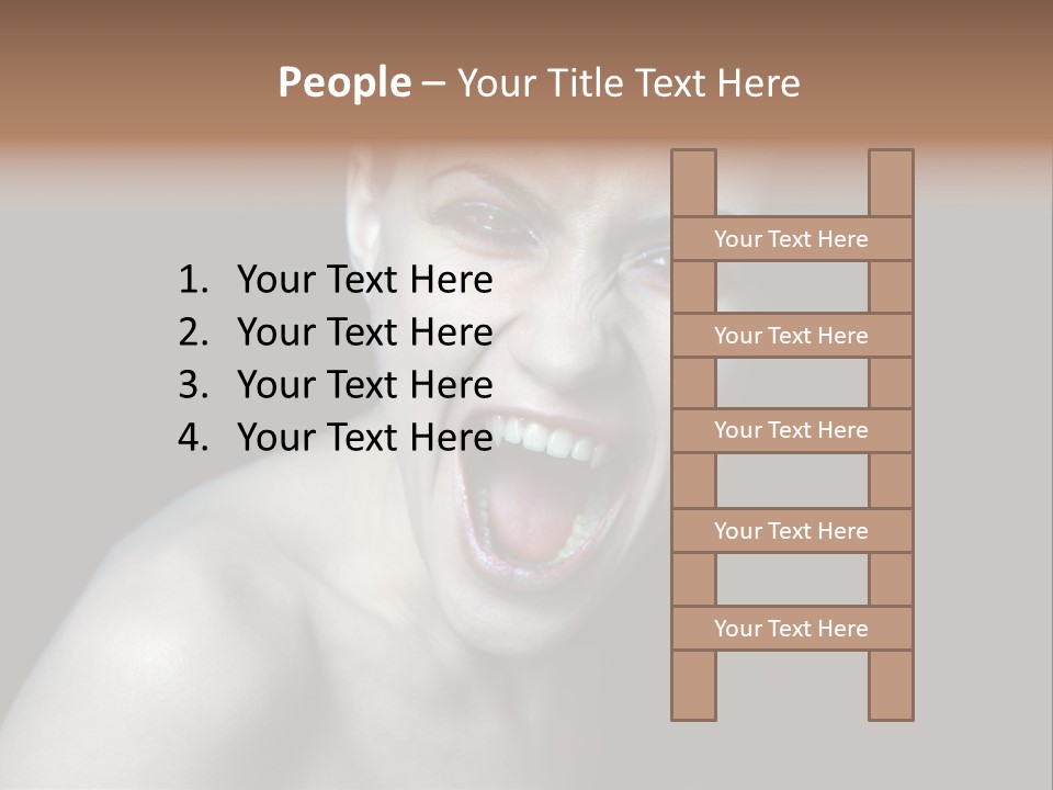 Death Angry Beauty PowerPoint Template