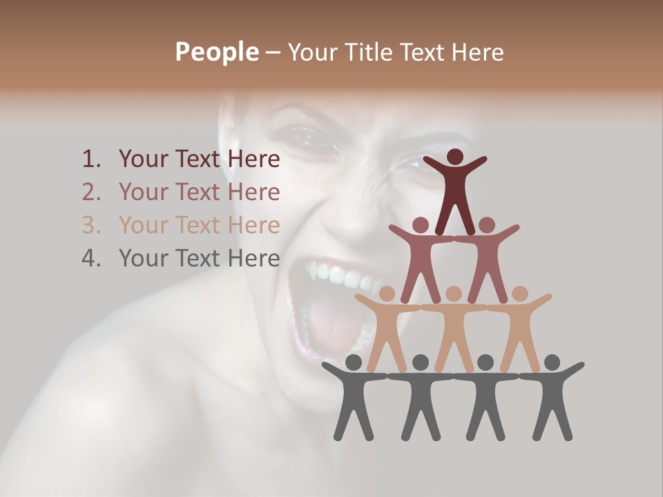 Death Angry Beauty PowerPoint Template