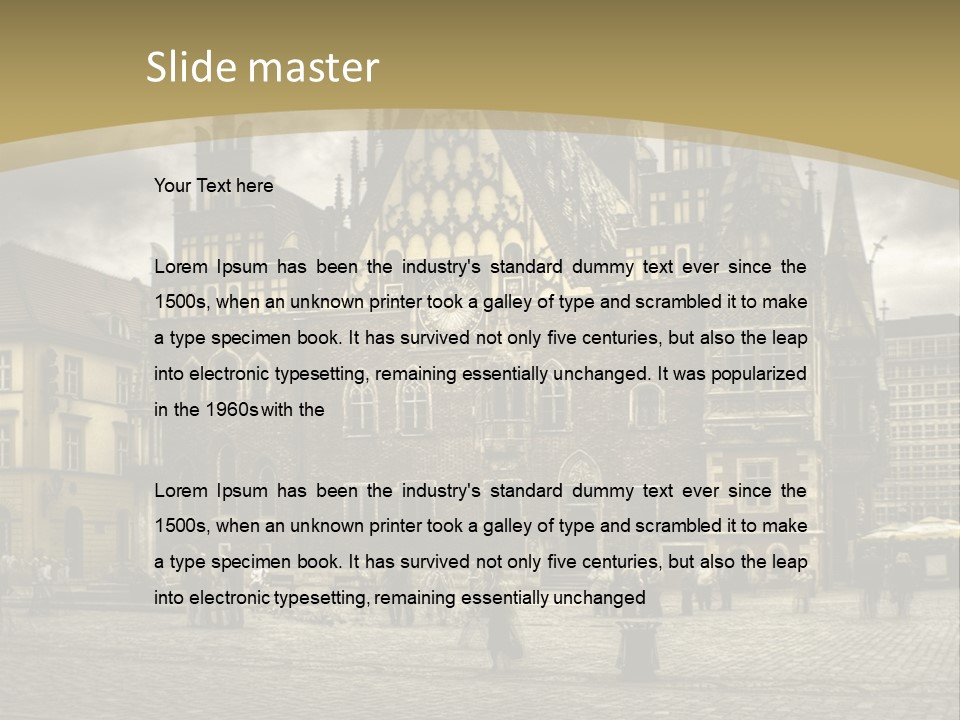 Centrum Holiday Center PowerPoint Template