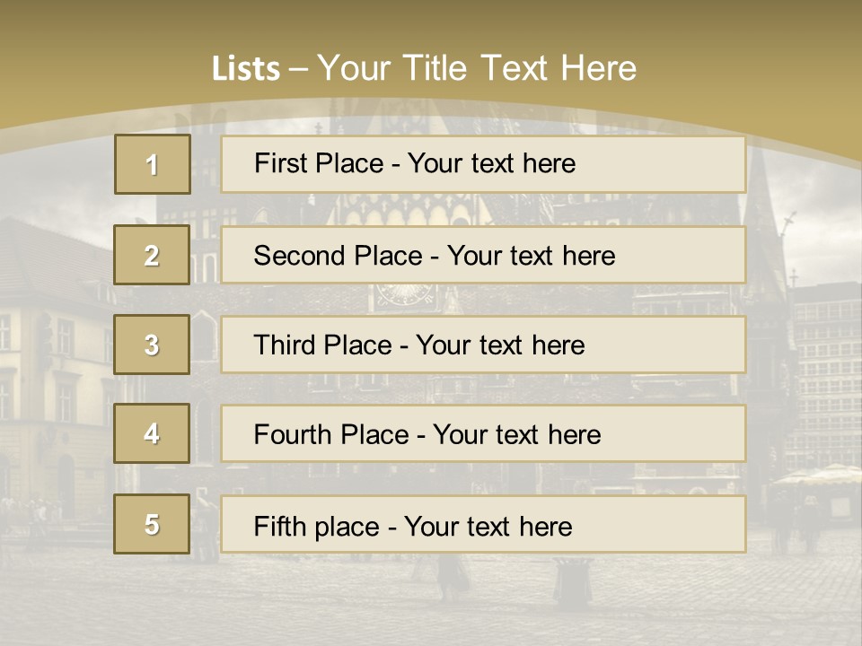 Centrum Holiday Center PowerPoint Template