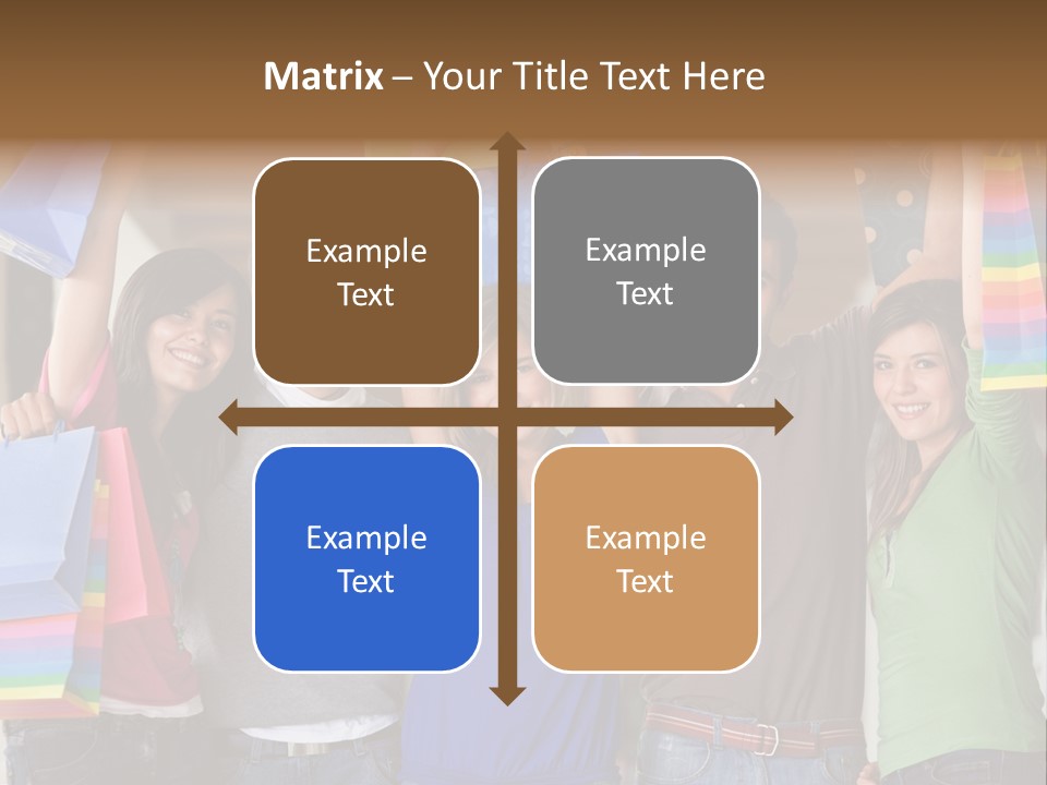 Man Sales Shops PowerPoint Template