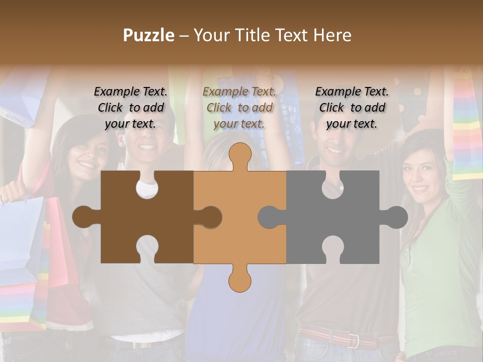 Man Sales Shops PowerPoint Template