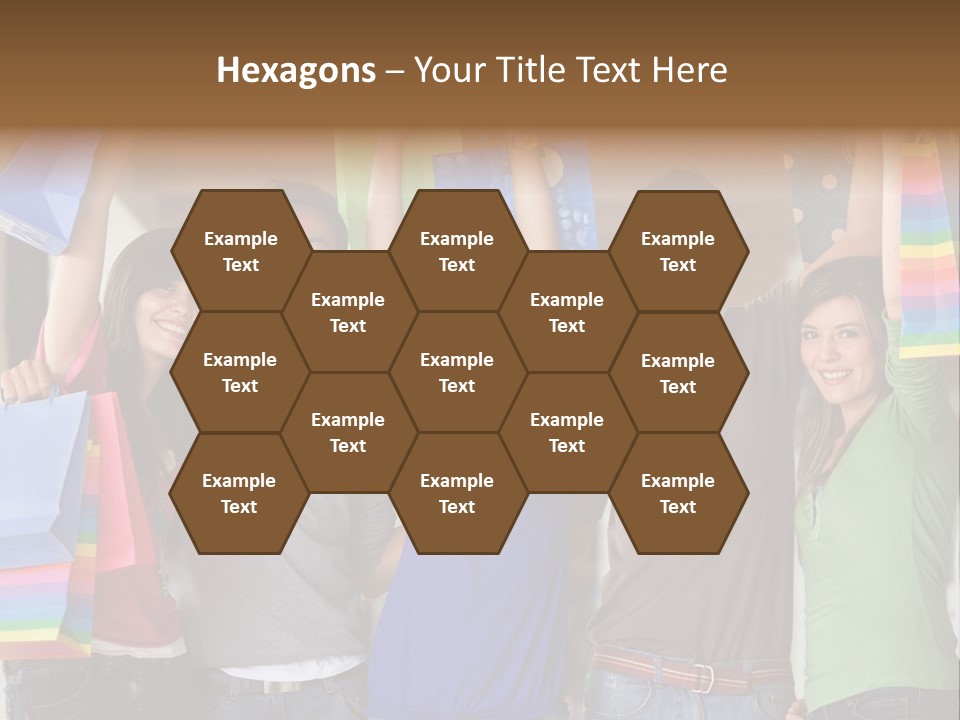 Man Sales Shops PowerPoint Template