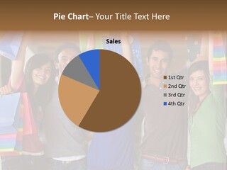 Man Sales Shops PowerPoint Template