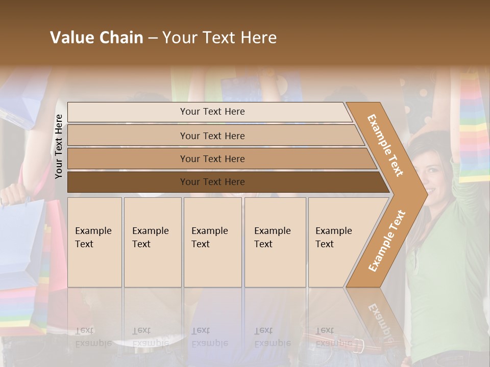 Man Sales Shops PowerPoint Template