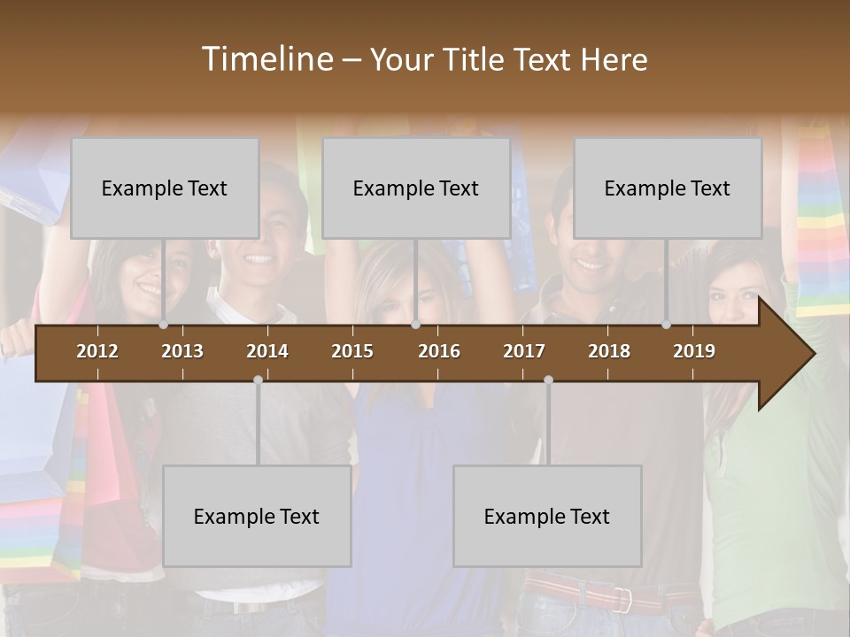 Man Sales Shops PowerPoint Template