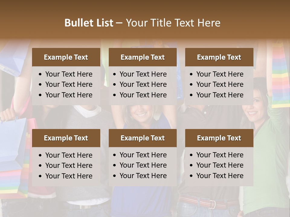 Man Sales Shops PowerPoint Template