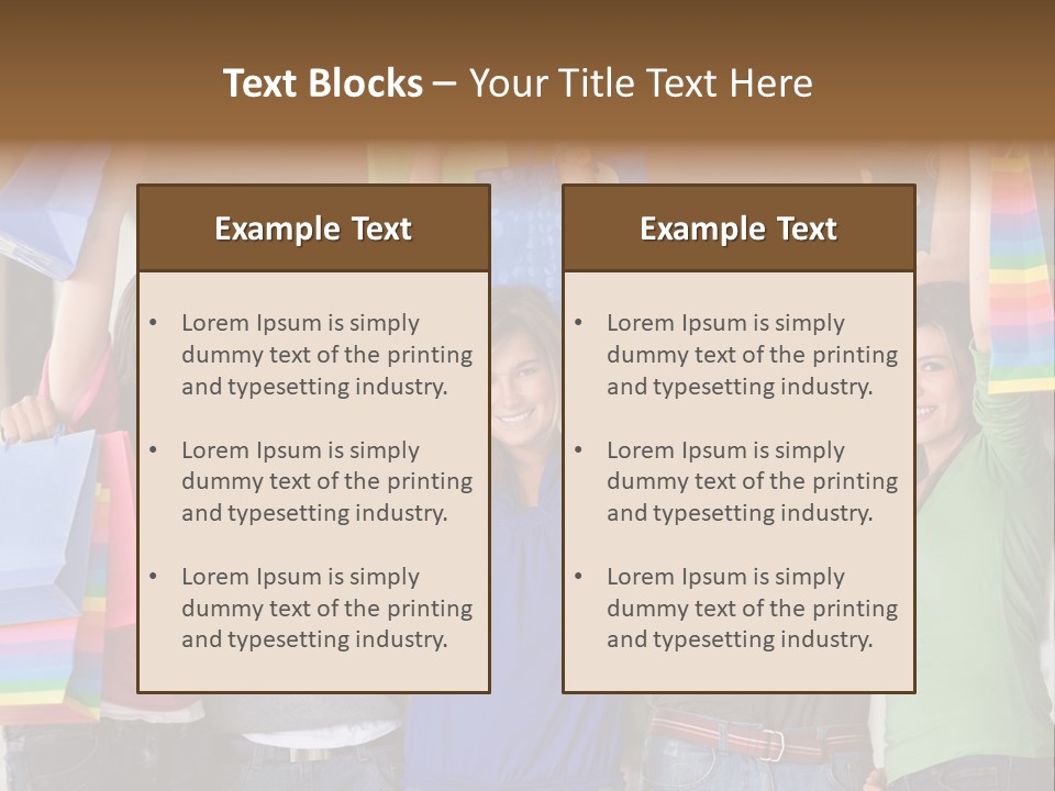 Man Sales Shops PowerPoint Template