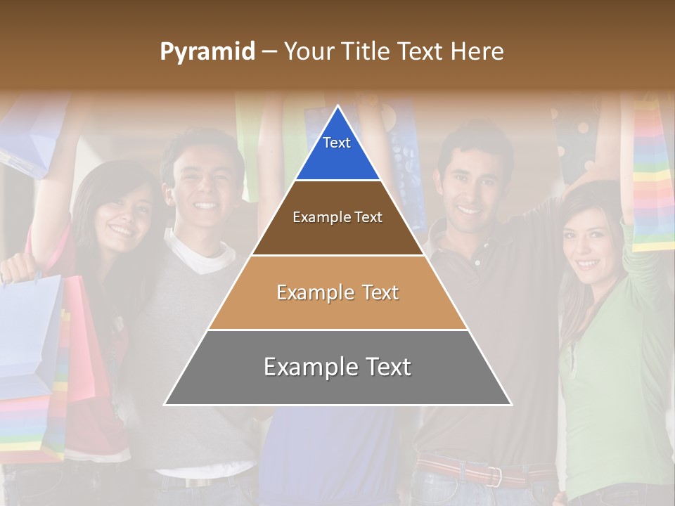 Man Sales Shops PowerPoint Template