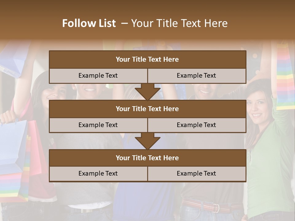 Man Sales Shops PowerPoint Template
