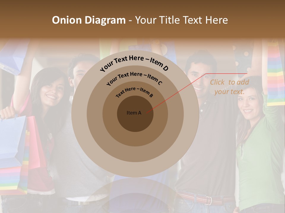 Man Sales Shops PowerPoint Template