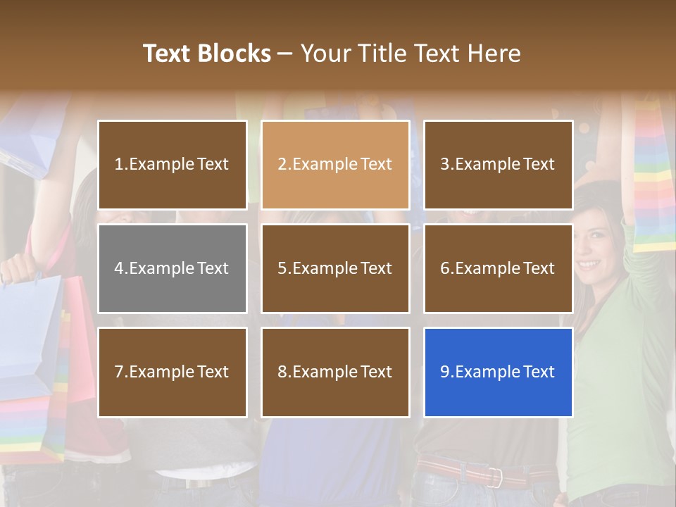 Man Sales Shops PowerPoint Template