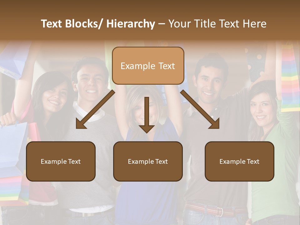 Man Sales Shops PowerPoint Template