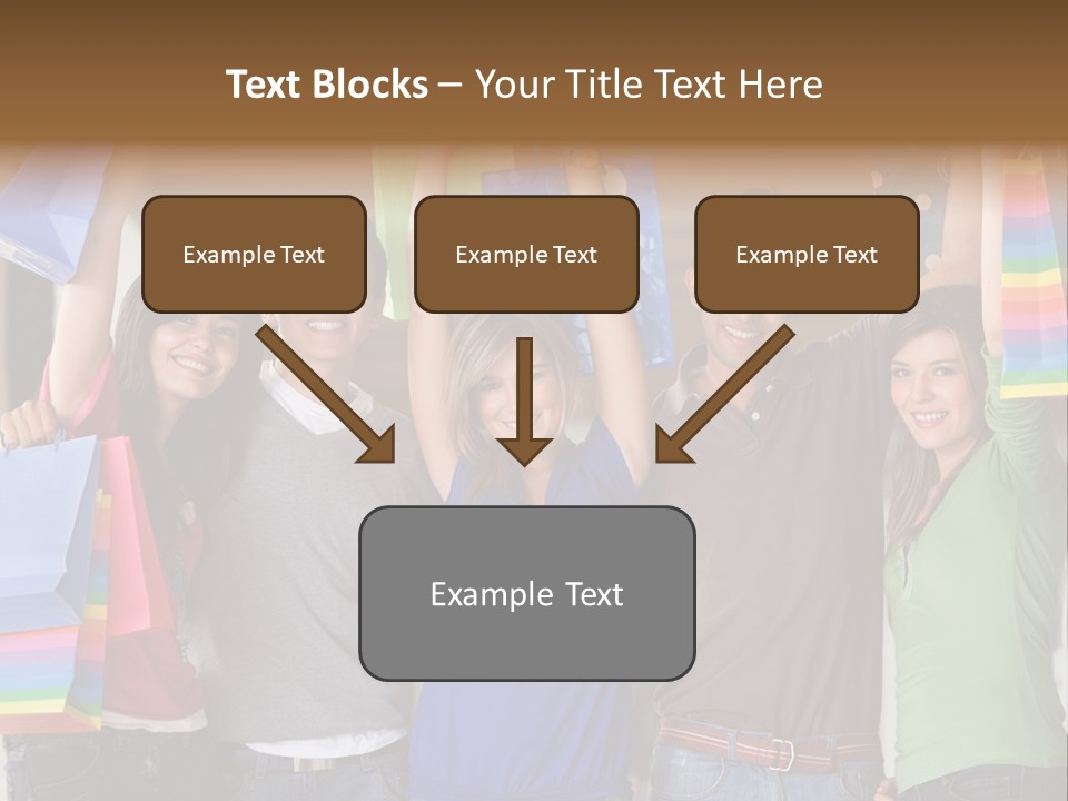 Man Sales Shops PowerPoint Template