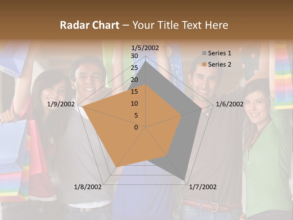 Man Sales Shops PowerPoint Template