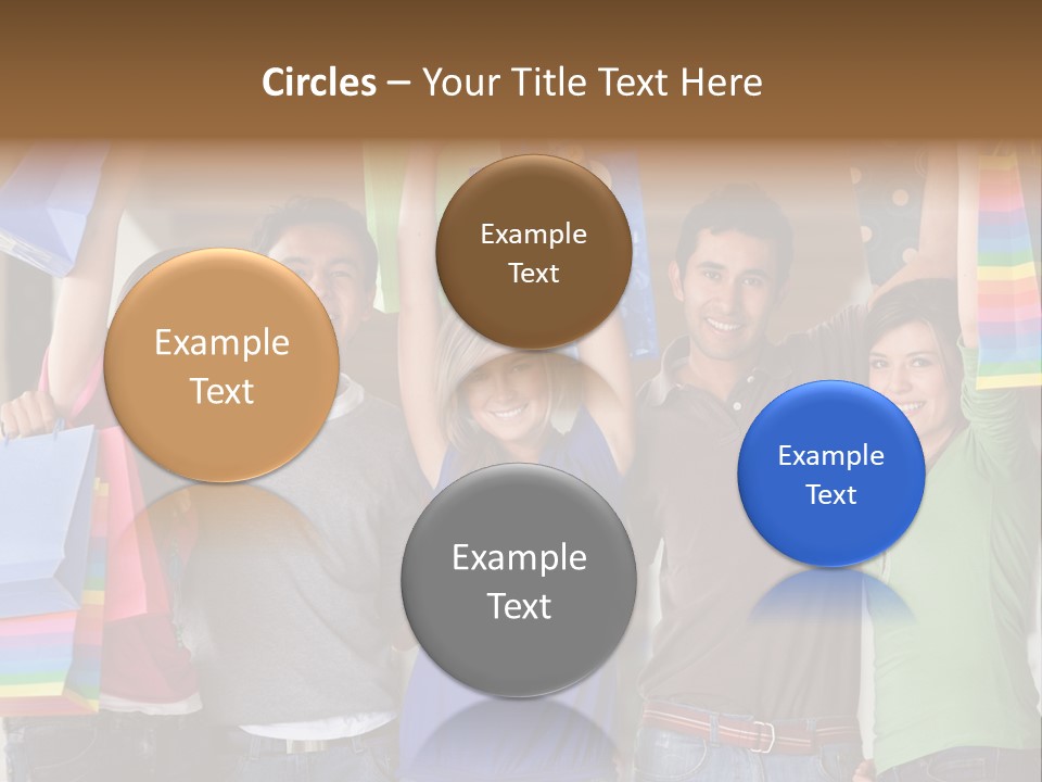 Man Sales Shops PowerPoint Template