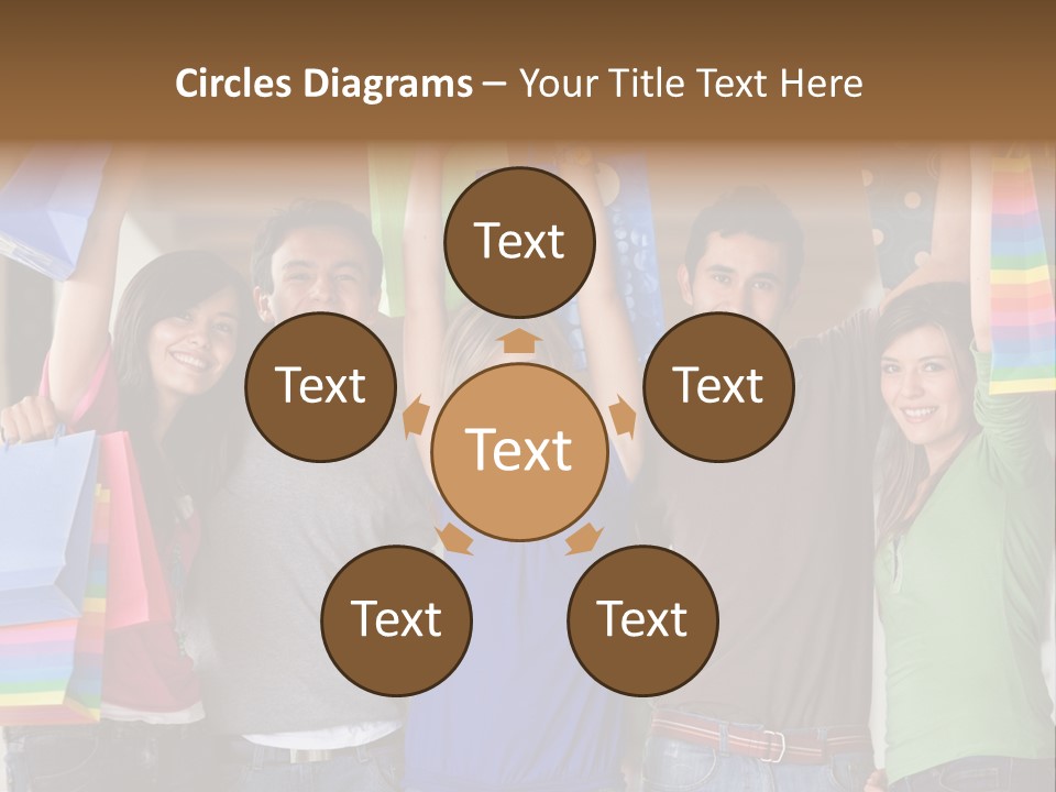 Man Sales Shops PowerPoint Template
