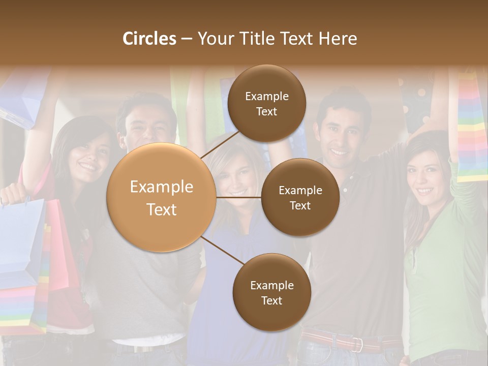 Man Sales Shops PowerPoint Template