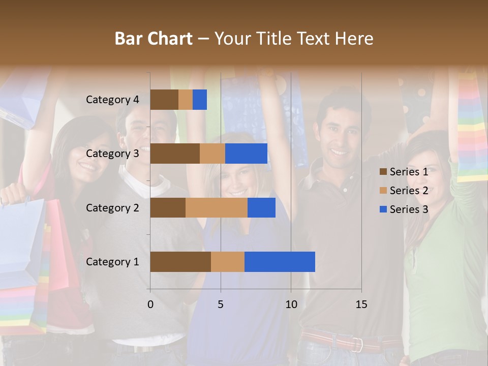 Man Sales Shops PowerPoint Template