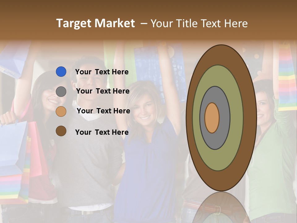 Man Sales Shops PowerPoint Template