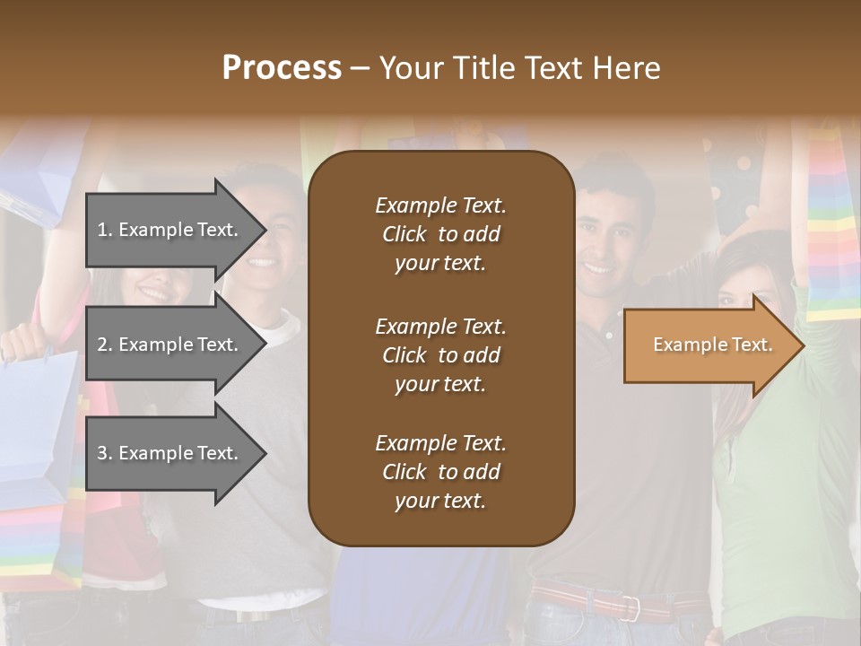 Man Sales Shops PowerPoint Template