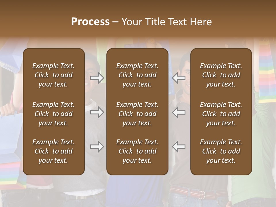 Man Sales Shops PowerPoint Template