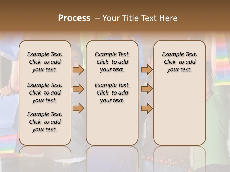 Man Sales Shops PowerPoint Template