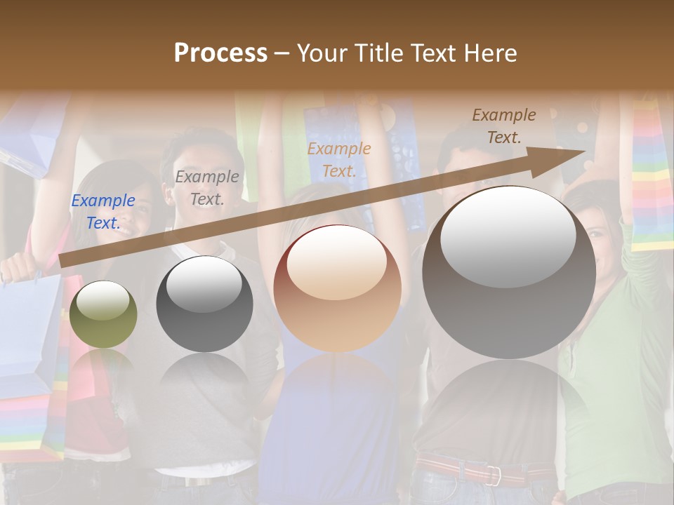 Man Sales Shops PowerPoint Template