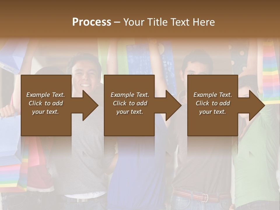 Man Sales Shops PowerPoint Template