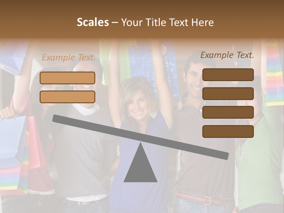 Man Sales Shops PowerPoint Template