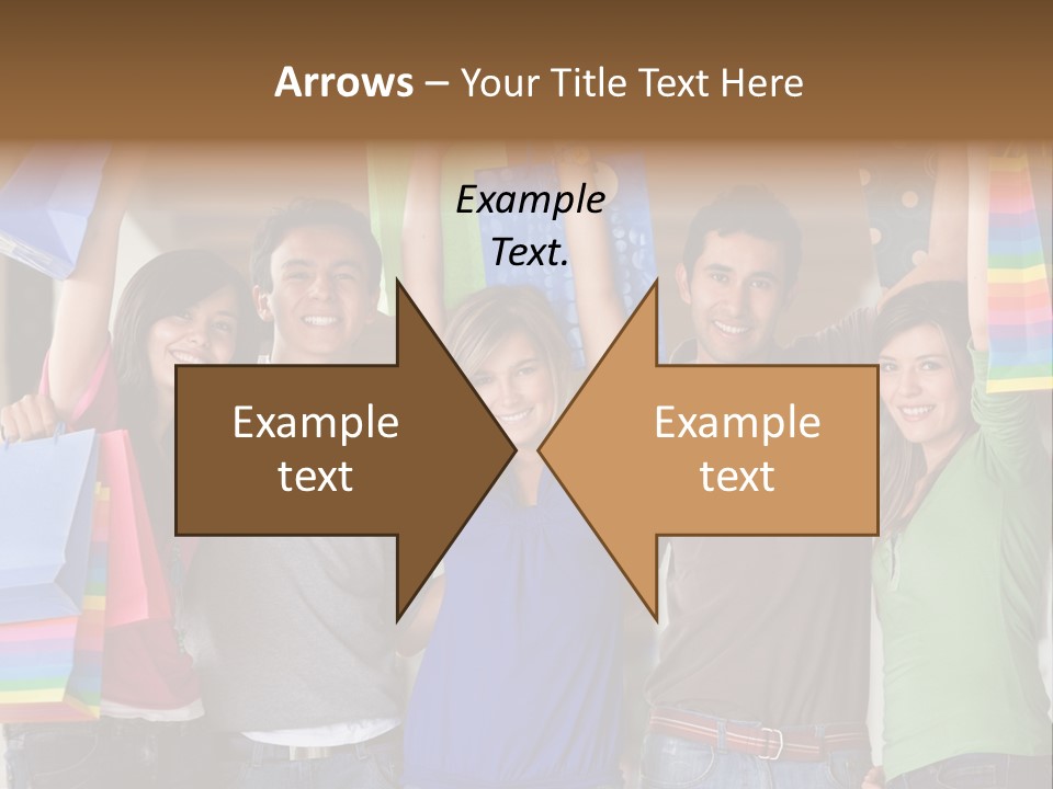 Man Sales Shops PowerPoint Template