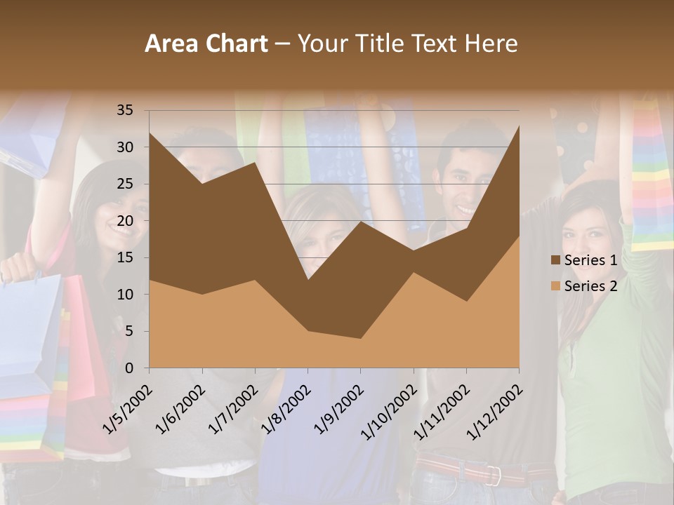 Man Sales Shops PowerPoint Template