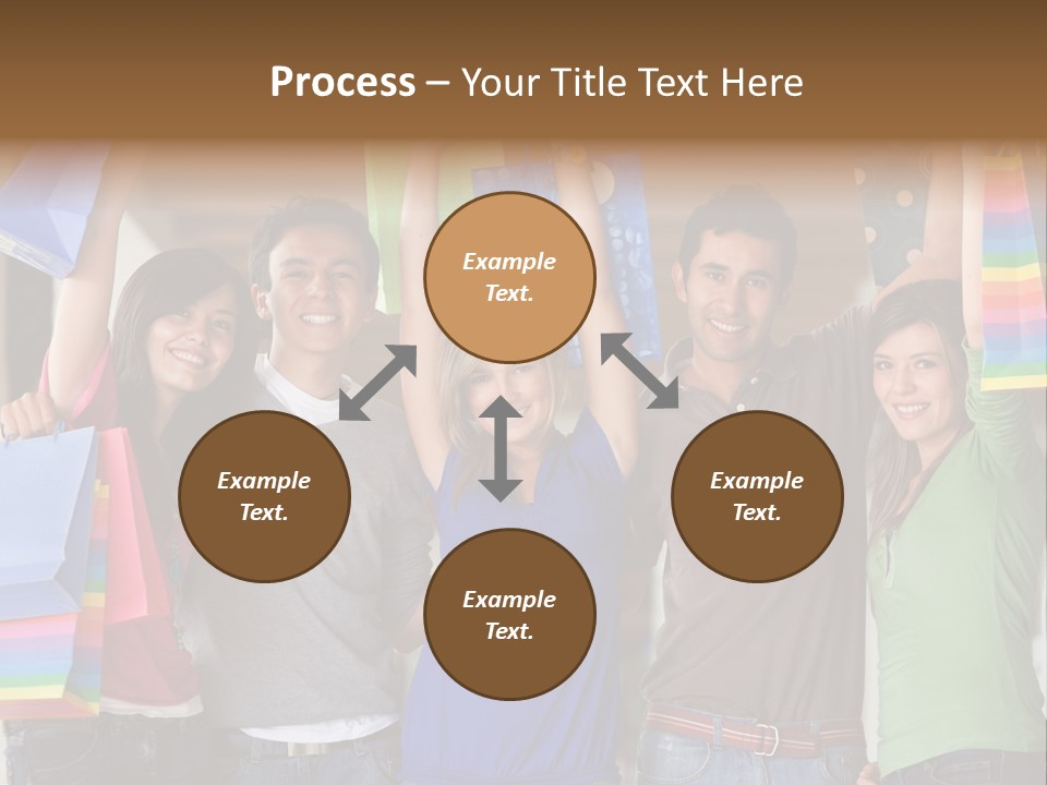 Man Sales Shops PowerPoint Template