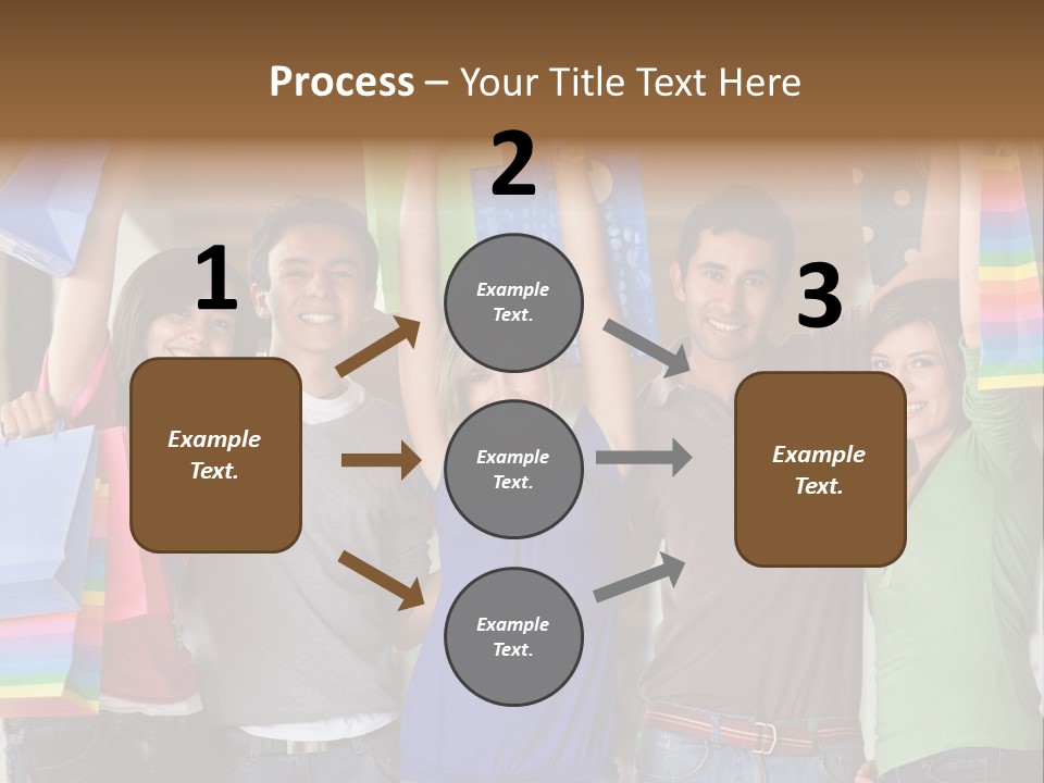 Man Sales Shops PowerPoint Template