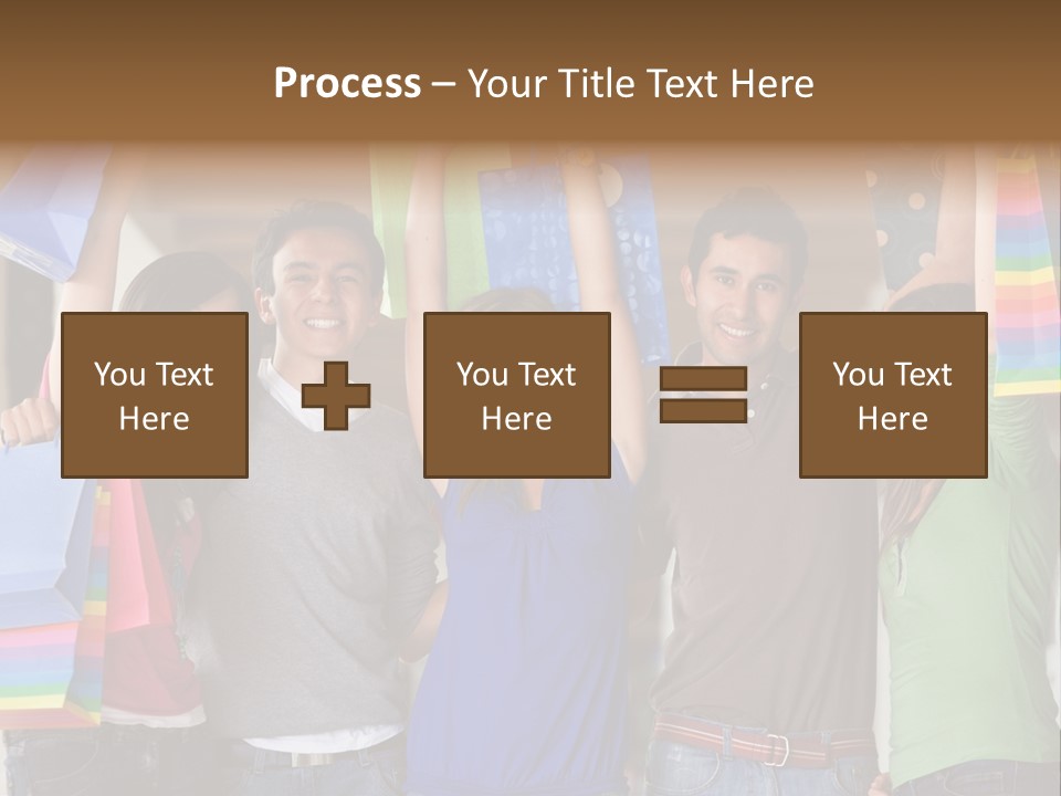 Man Sales Shops PowerPoint Template