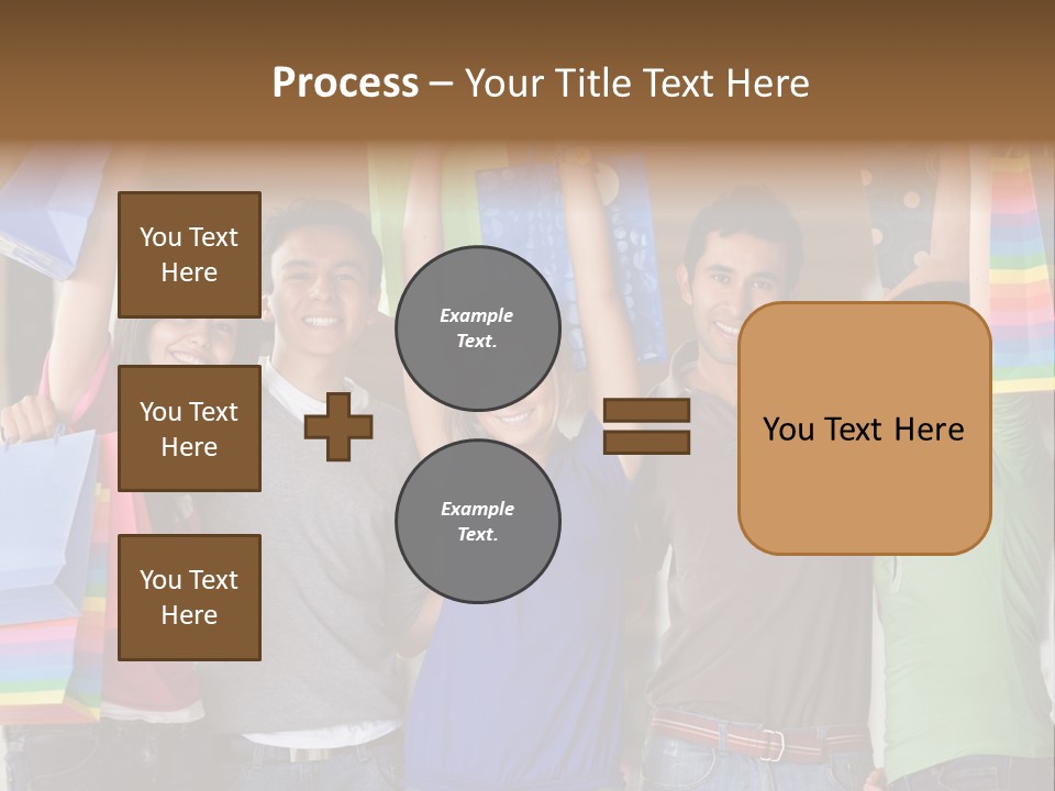 Man Sales Shops PowerPoint Template