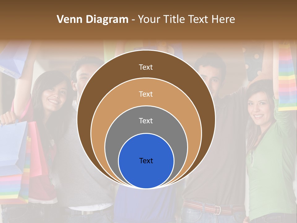 Man Sales Shops PowerPoint Template