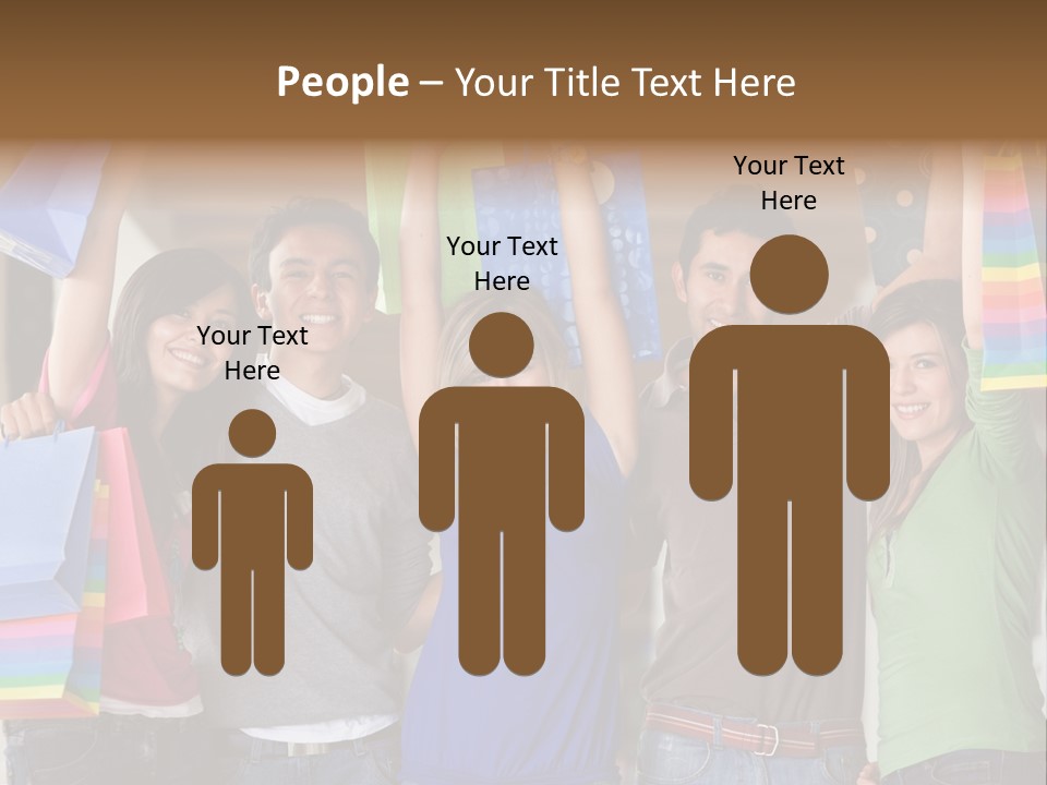 Man Sales Shops PowerPoint Template