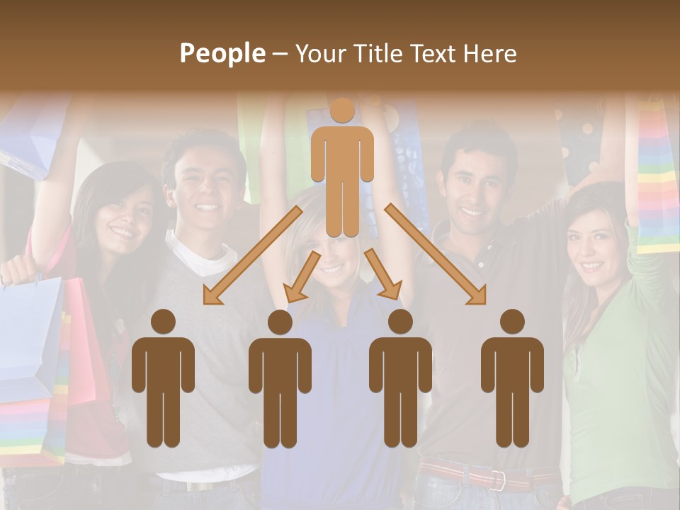 Man Sales Shops PowerPoint Template