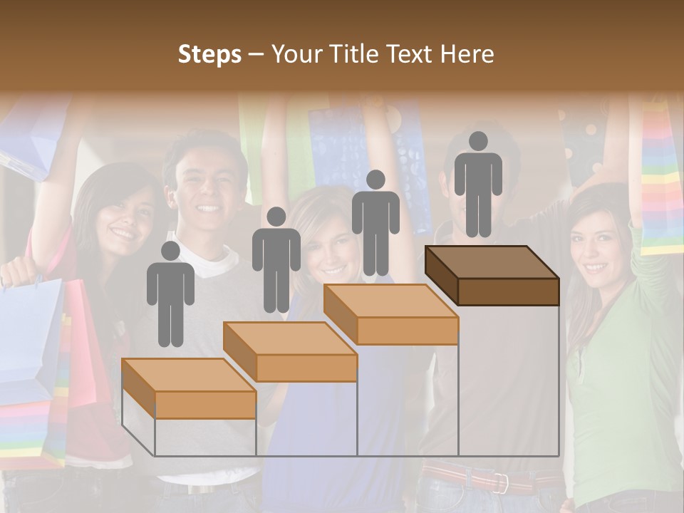 Man Sales Shops PowerPoint Template