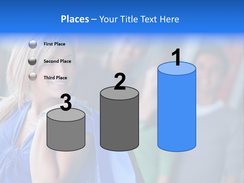 Friends Beautiful Girl PowerPoint Template