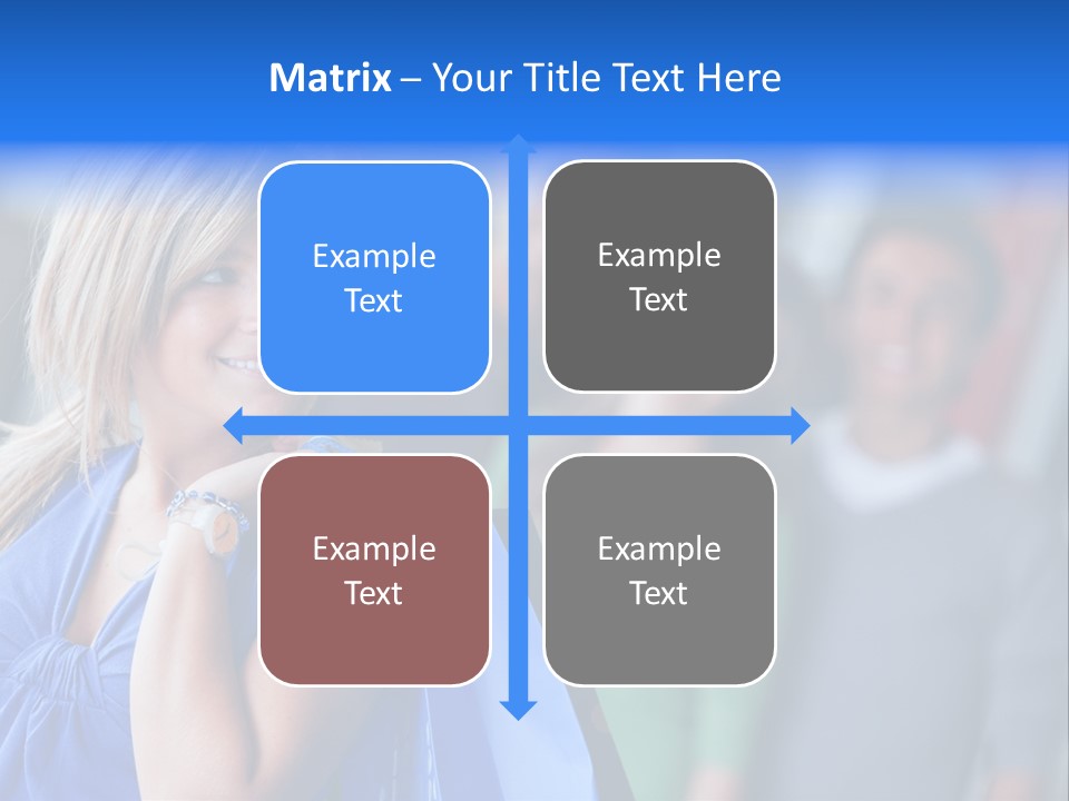 Friends Beautiful Girl PowerPoint Template